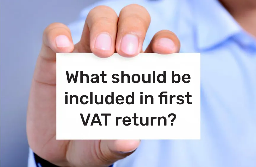 first vat return