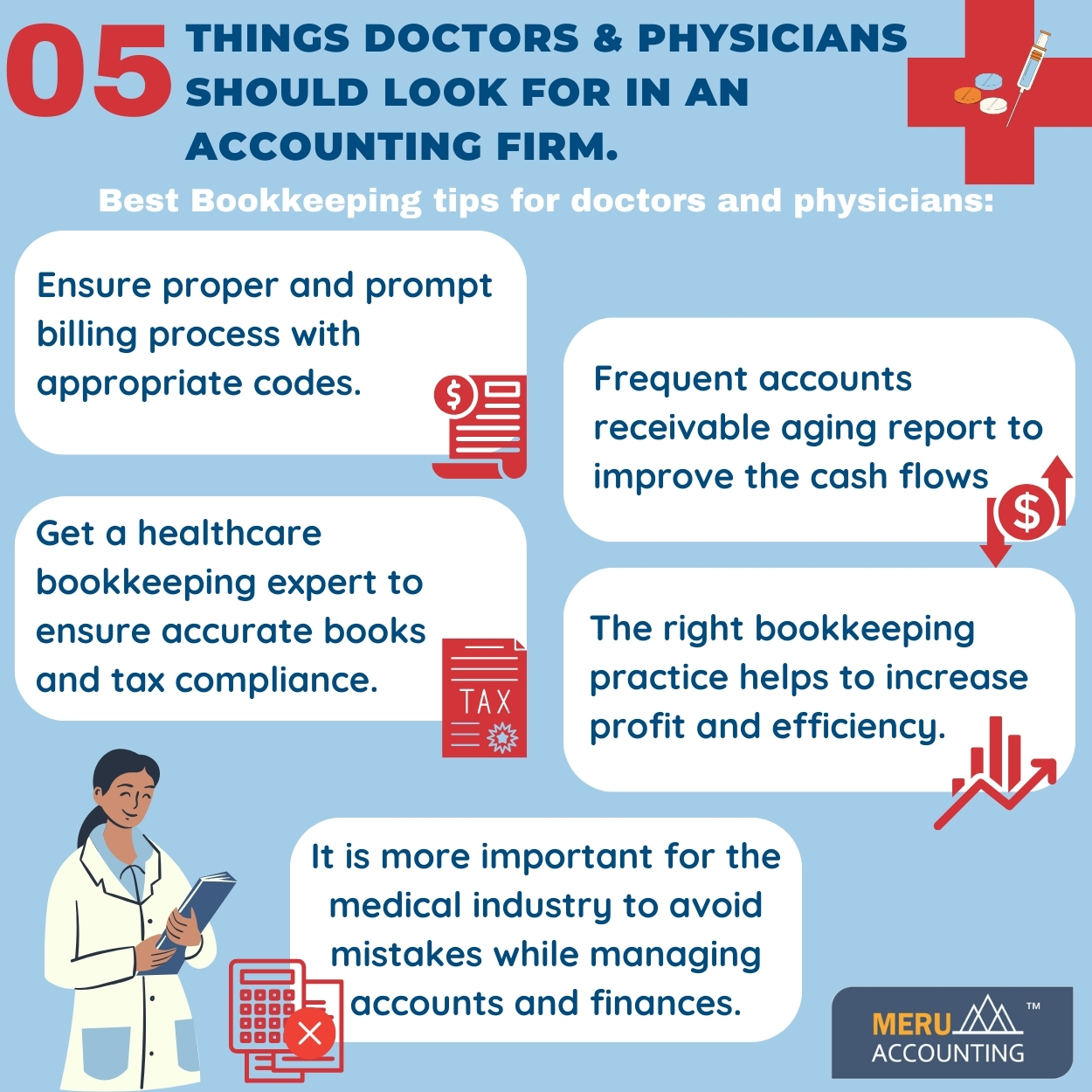 05 Things Doctors Physicians Should Look for in an Accounting Firm. 1250 by 1250